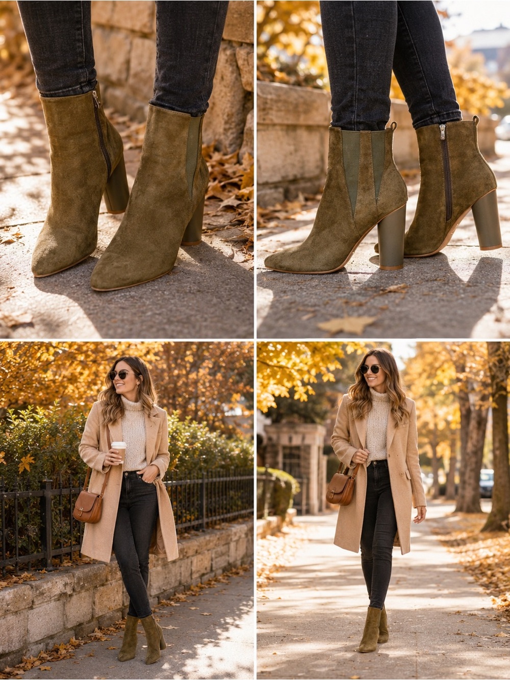 Cape Robbin olive green suede ankle boots Sz 8.5 - Picture 11 of 11